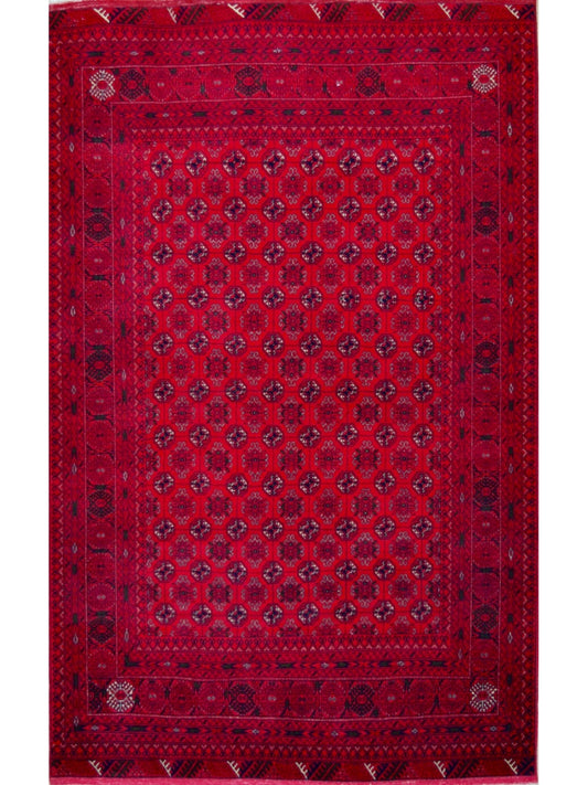Afghan Moori hand knotted rug 4x6