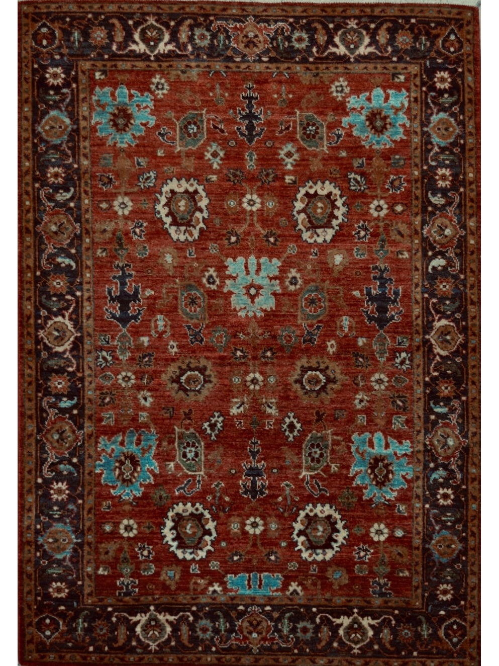 Afghan Sultan Abad hand knotted rug 4x6