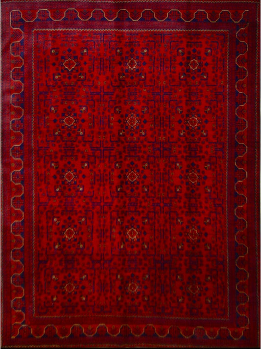 Afghan Kondooz hand knotted rug 7x10