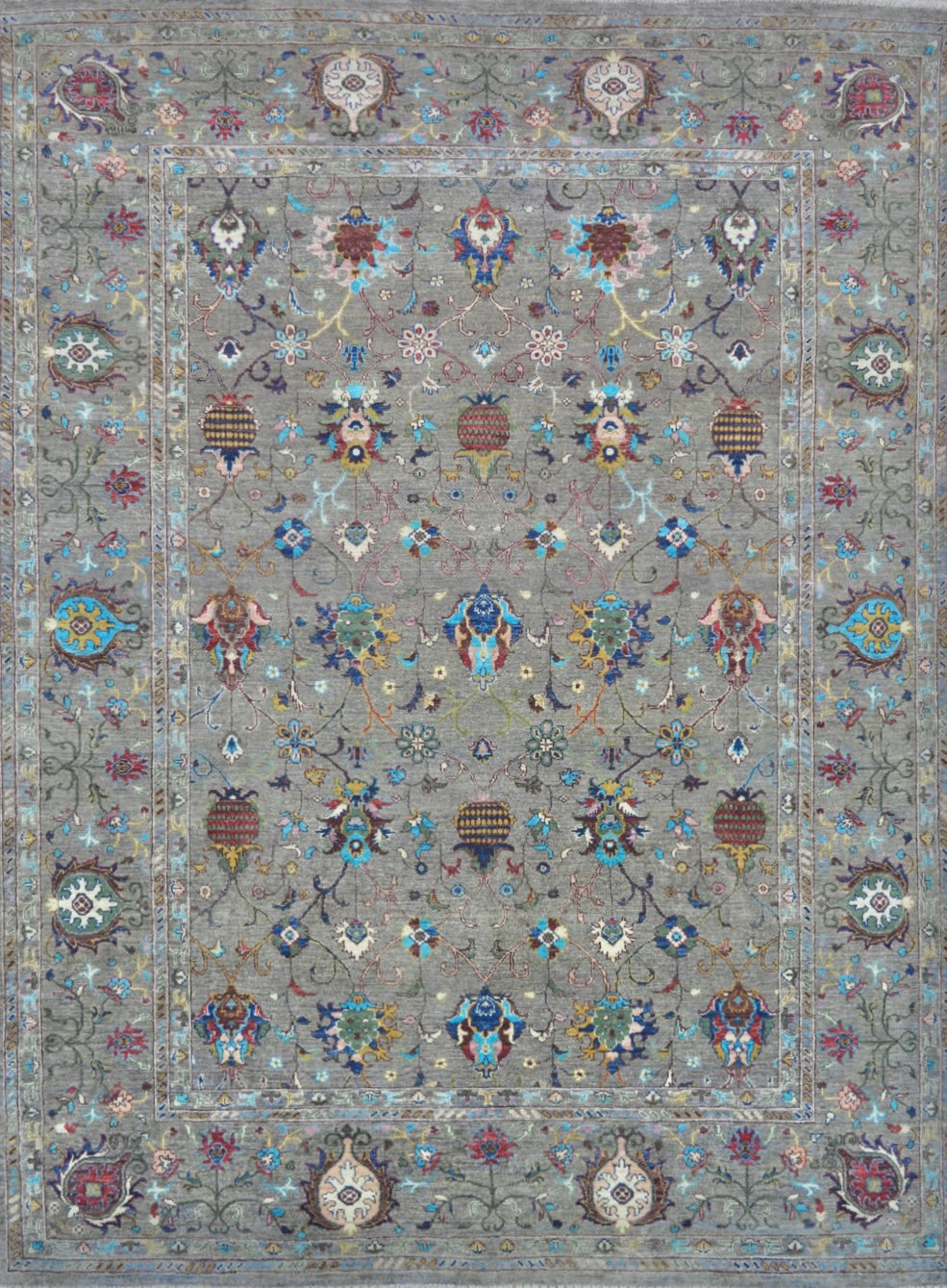 Afghan Sultan Abad hand knotted rug 7x10