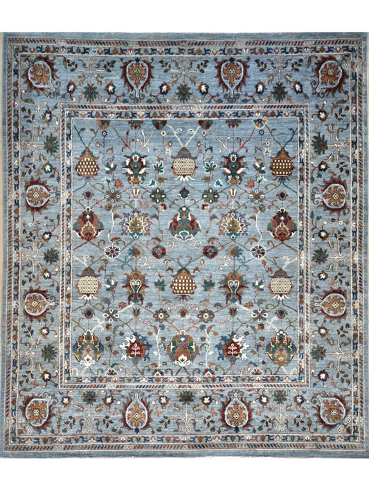 Afghan Sultan Abad hand knotted rug 8x10