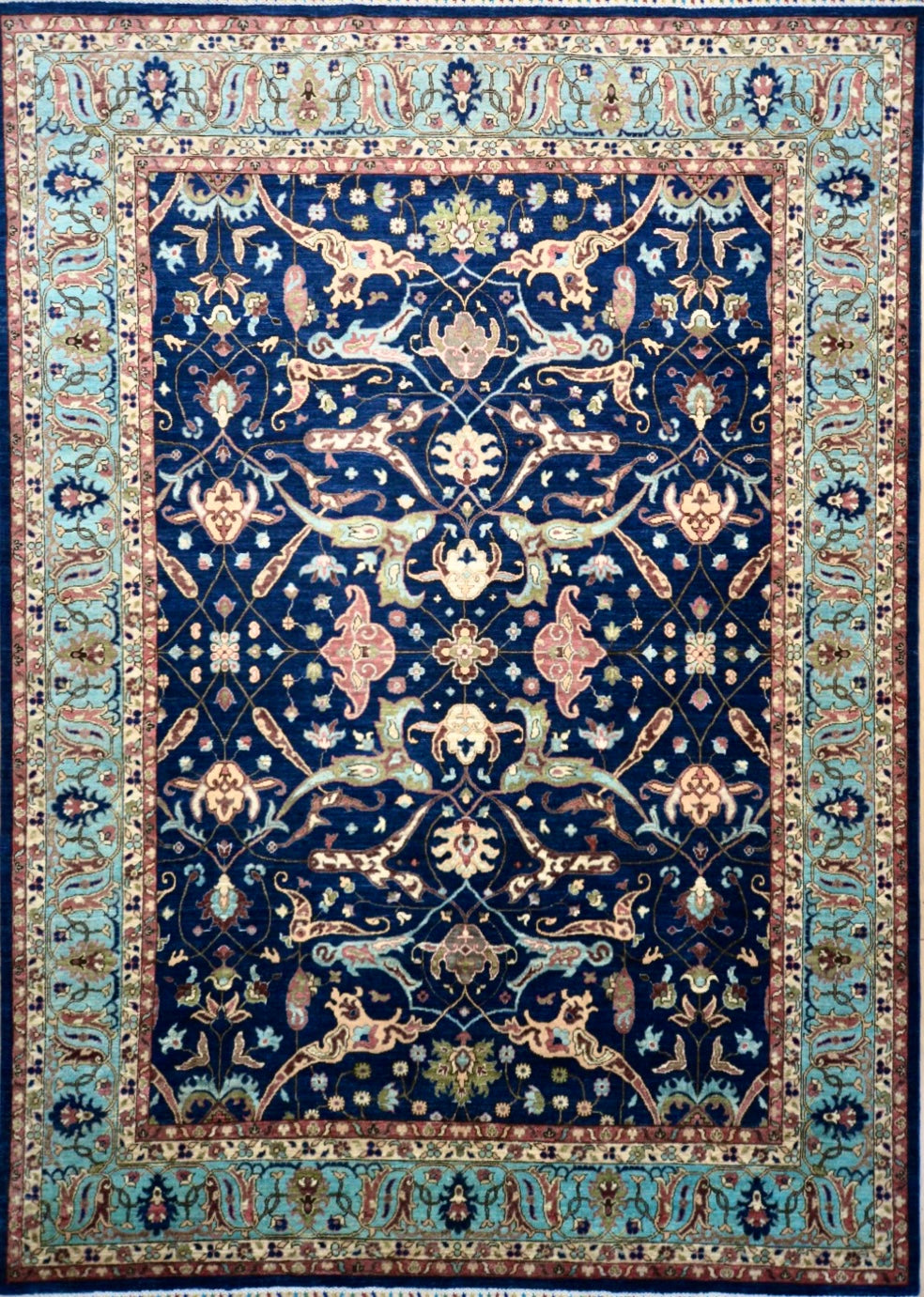 Afghan Sultan Abad hand knotted rug 8x11