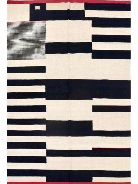 Afghan Modern Vegetable Dye hand knotted rug 8x11