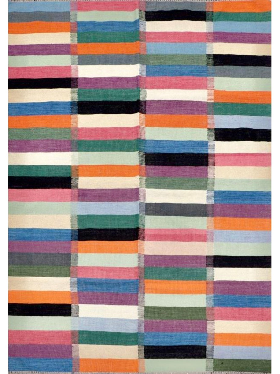 Afghan Modern Vegetable Dye hand knotted rug 5x8