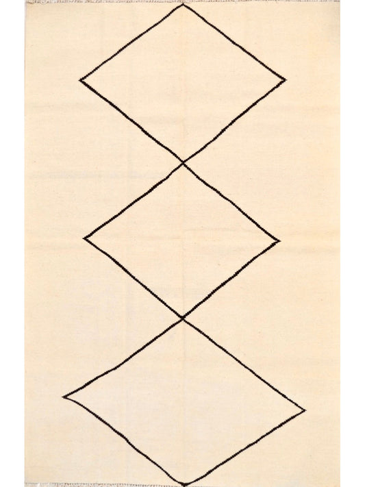 Afghan Modern Vegetable Dye hand knotted rug