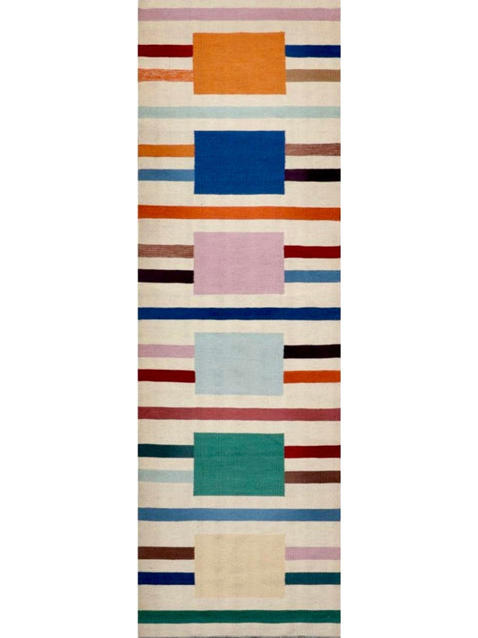 Afghan Modern Vegetable Dye hand knotted rug