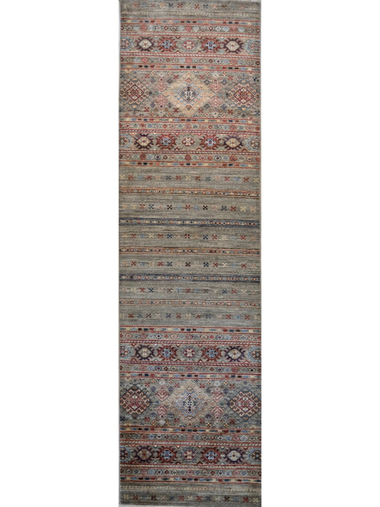 Afghan Khorjeen hand knotted rug