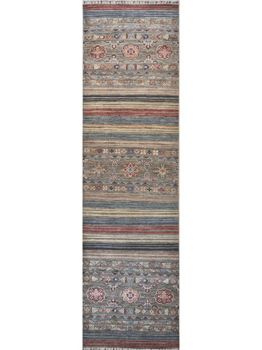 Afghan Khorjeen hand knotted rug