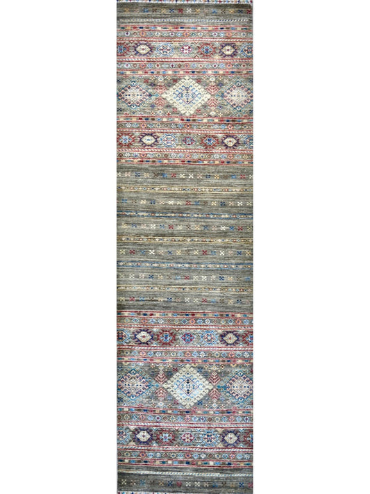 Afghan Khorjeen hand knotted rug