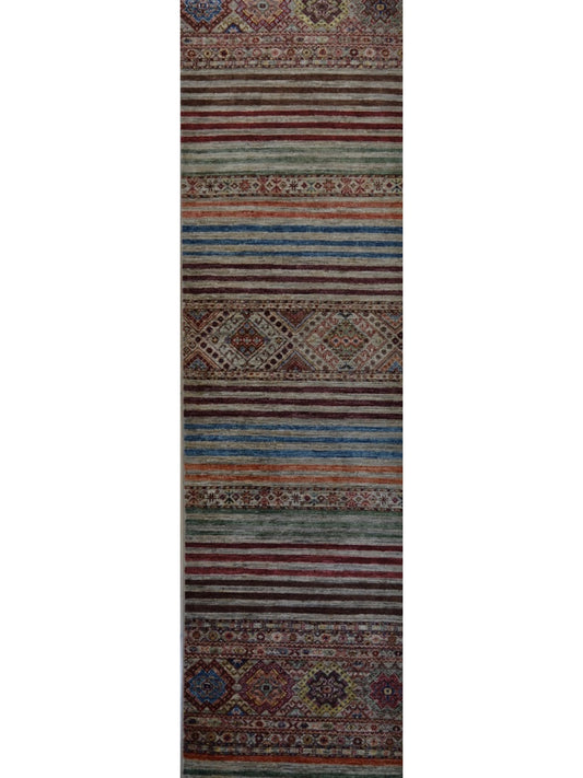 Afghan Khorjeen hand knotted rug