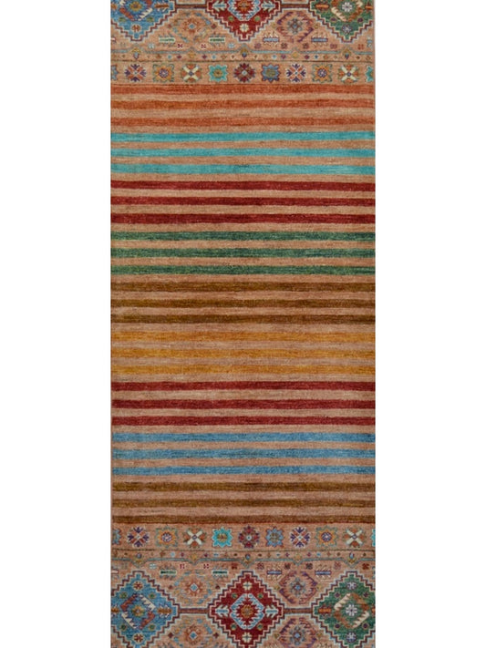Afghan Khorjeen hand knotted rug