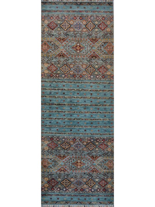 Afghan Khorjeen hand knotted rug