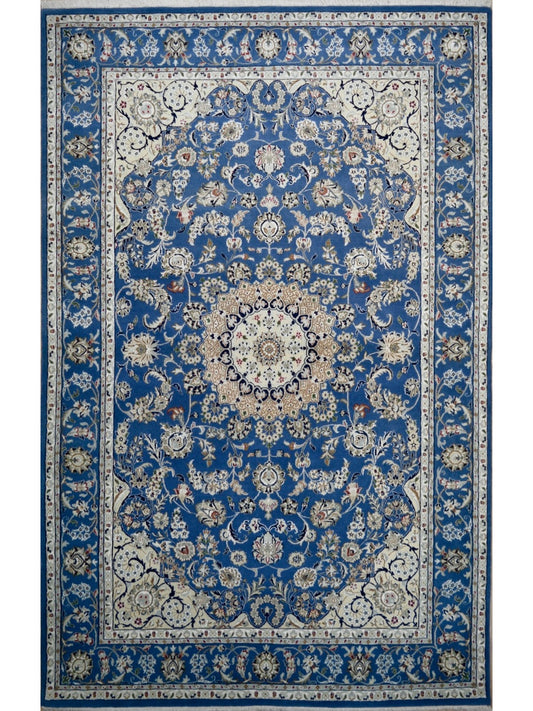 Indian Naeen hand knotted rug 7x10