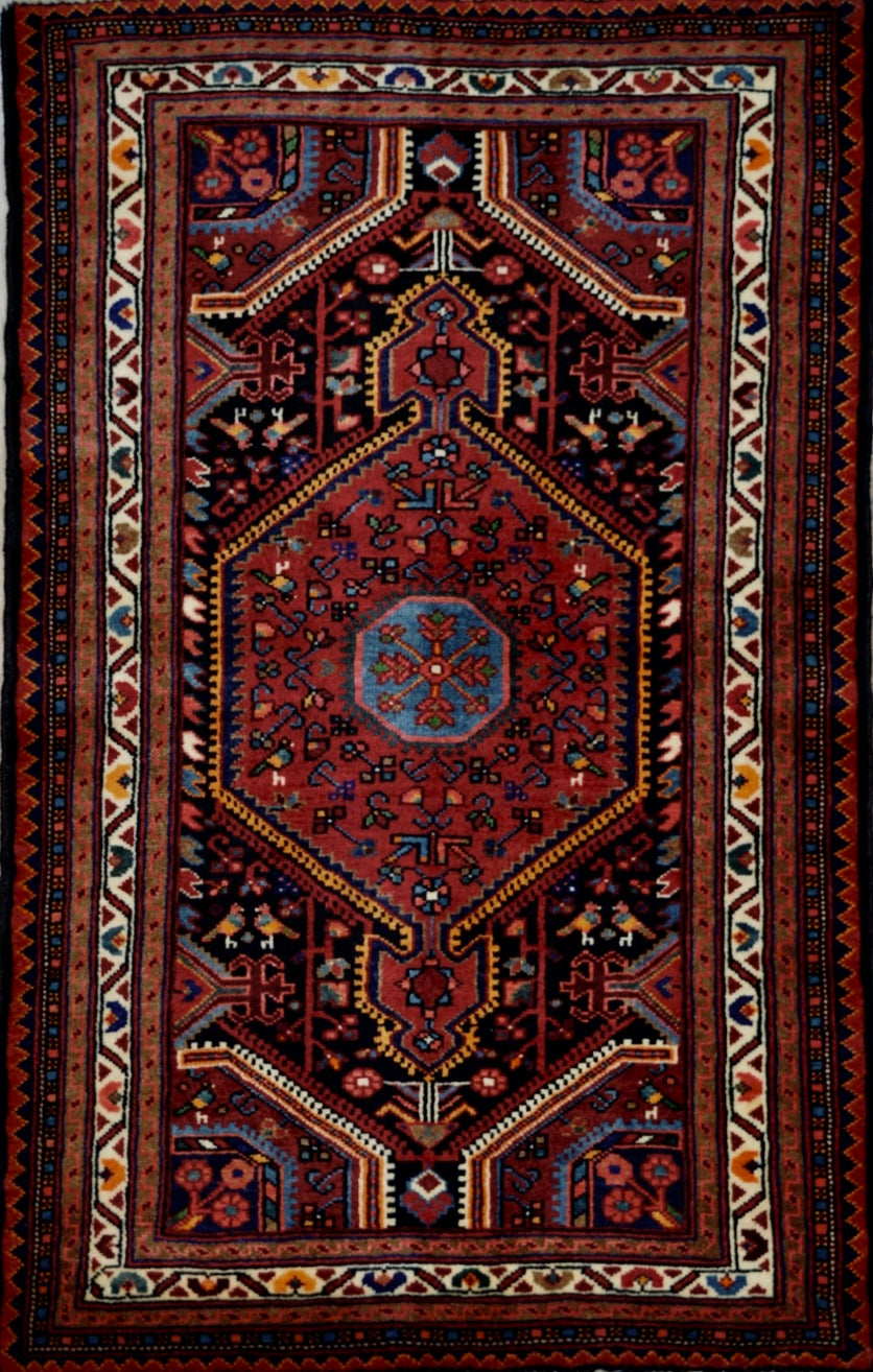 Persian Toysirkan hand knotted rug 2'6"x4'6"