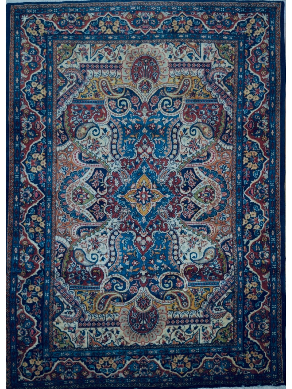 Persian Tabriz hand knotted rug 3x5