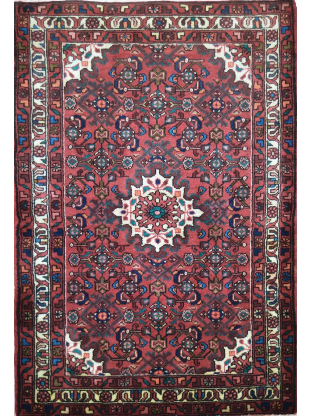 Persian Hamadan hand knotted rug 3x5
