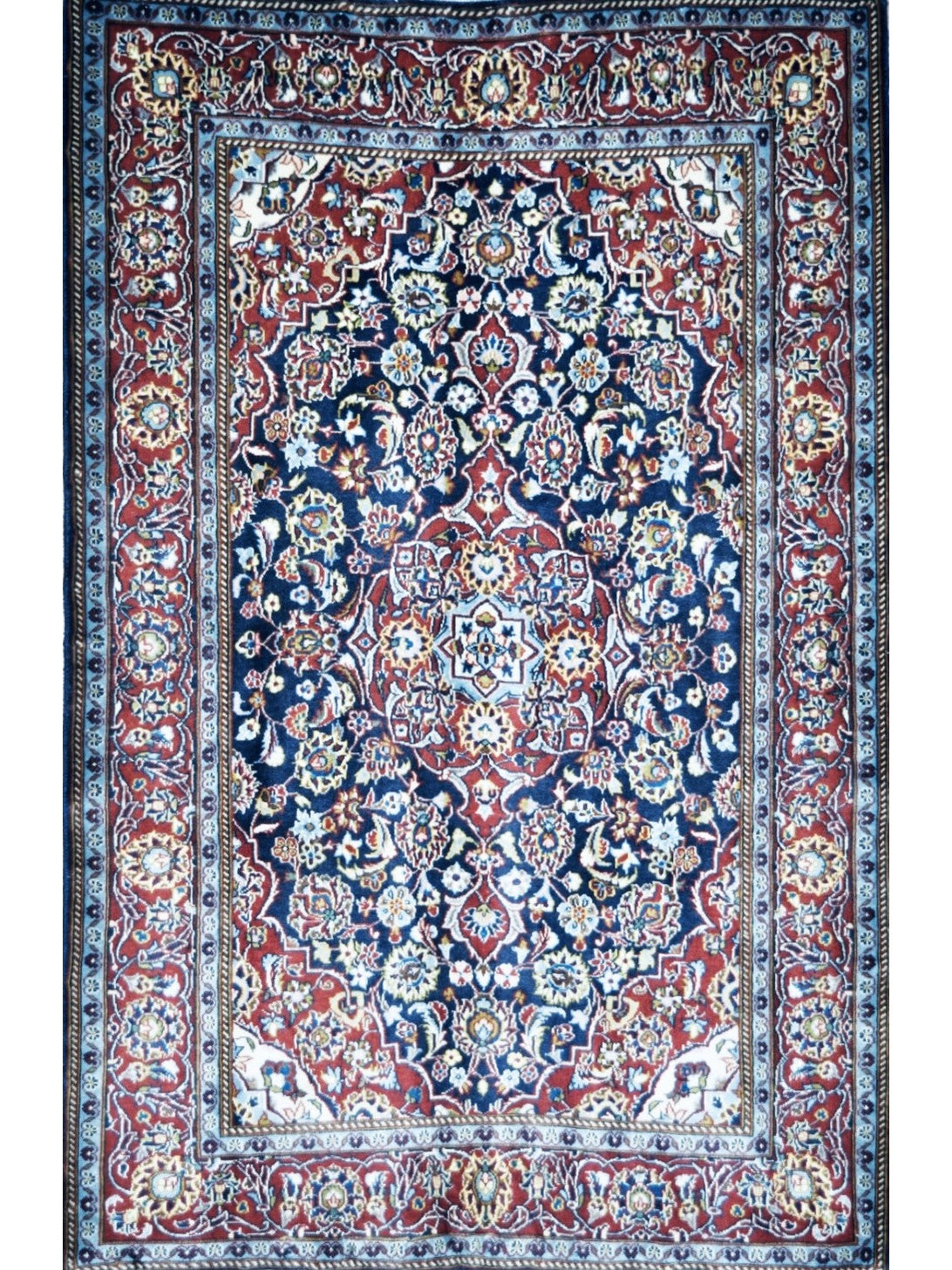Persian Kashan hand knotted rug 3x5