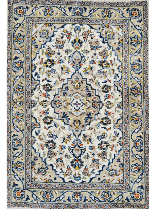 Persian Kashan hand knotted rug 3x5