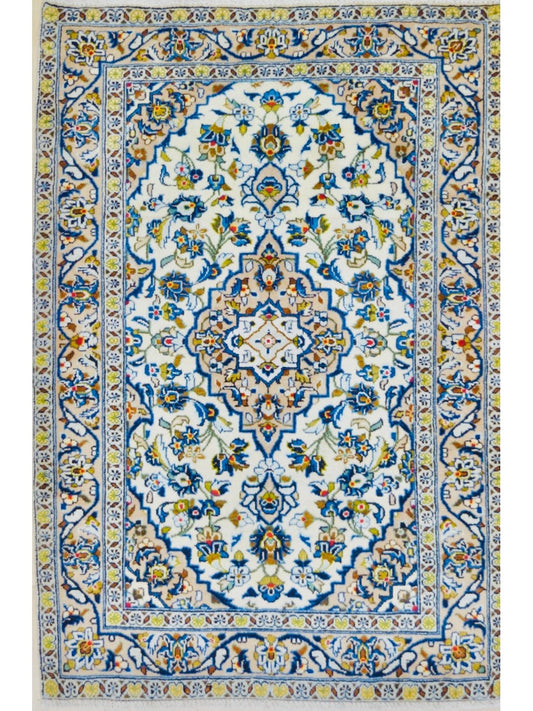 Persian Kashan hand knotted rug 3x5