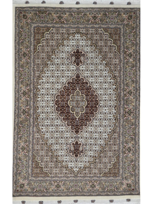 Persian Tabriz (Wool & Silk, Top Quality) hand knotted rug 3x5