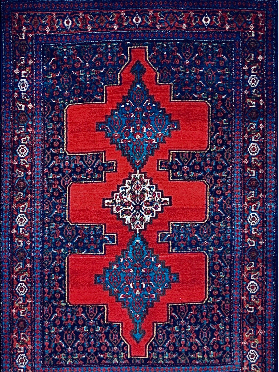 Persian Bijar hand knotted rug 4x6