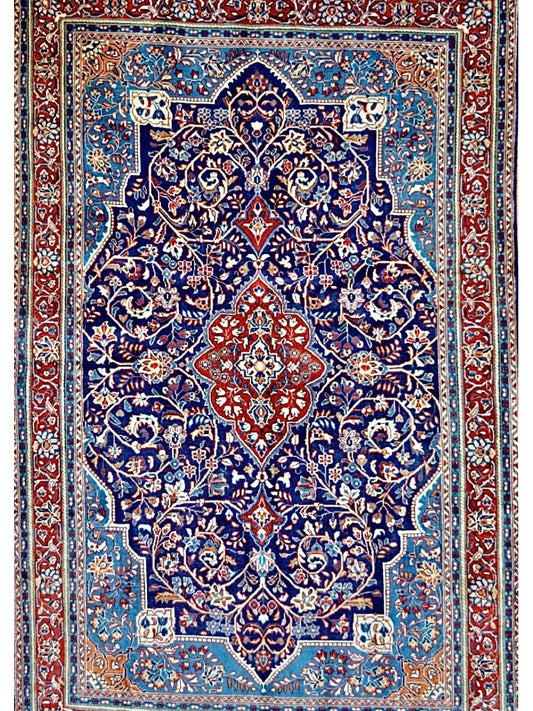Persian Sauroogh hand knotted rug 5x7