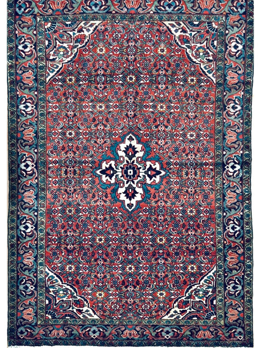 Persian Borchaloo hand knotted rug 5x7
