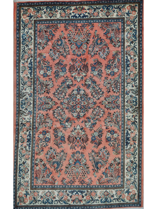 Persian Sauroogh hand knotted rug 5x7