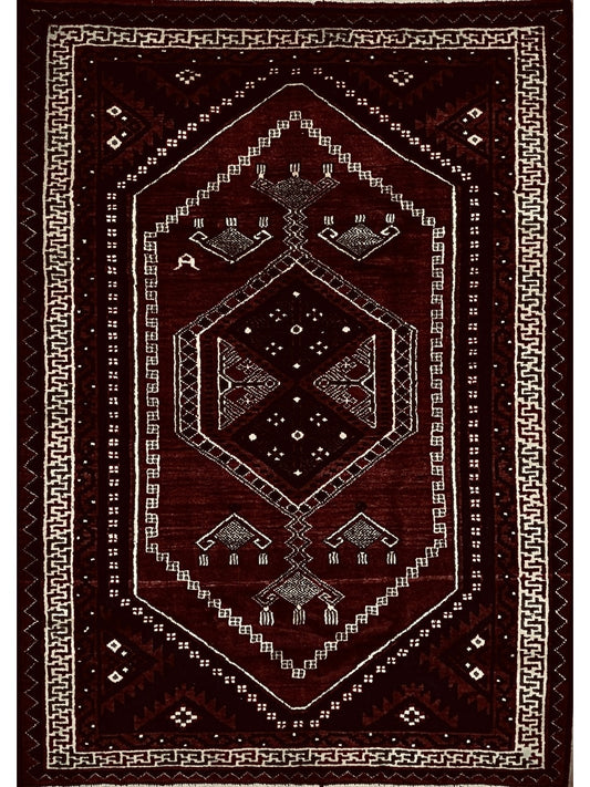 Persian Lori hand knotted rug 5x8