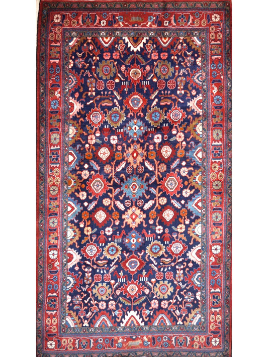 Persian Nanaj hand knotted rug 5x8
