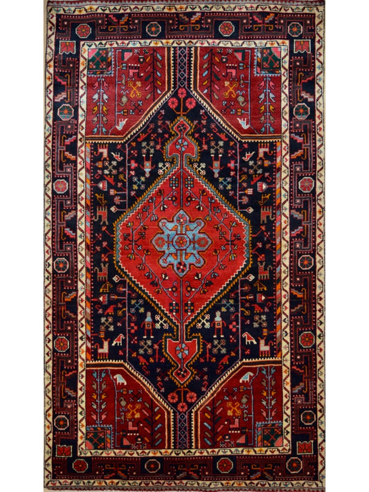 Persian Toysirkan hand knotted rug 5x8