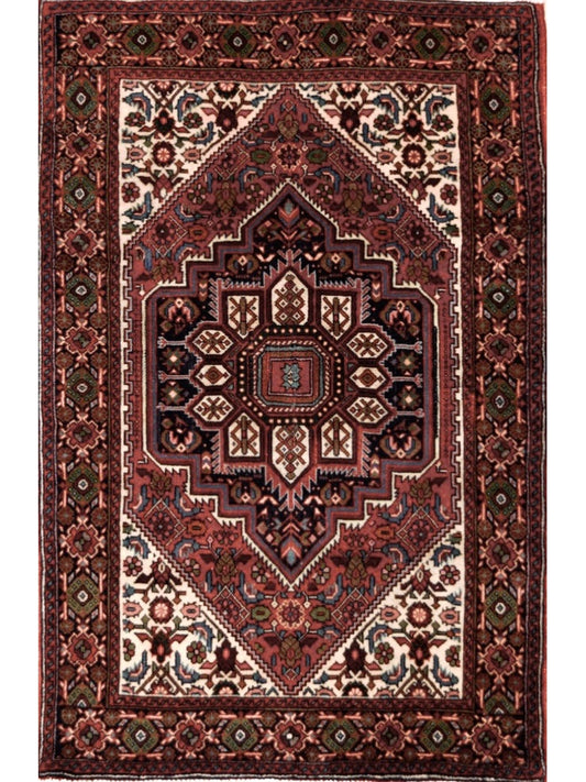 Persian Zanjan hand knotted rug