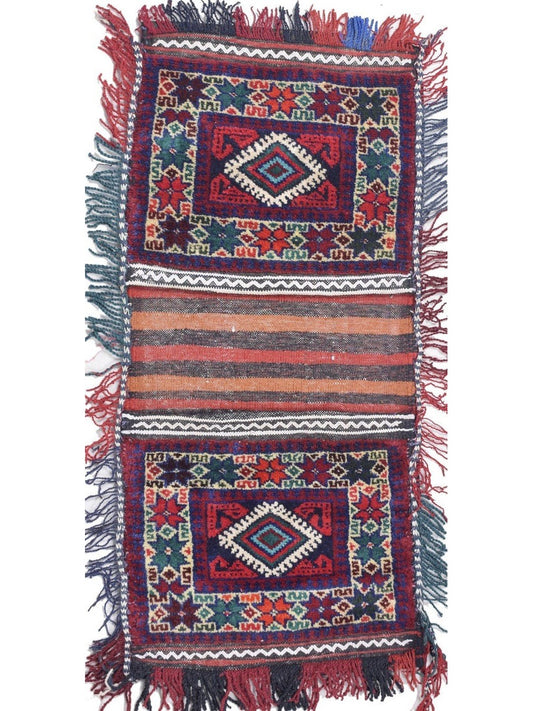 Afghan Kazak hand knotted rug 2x3