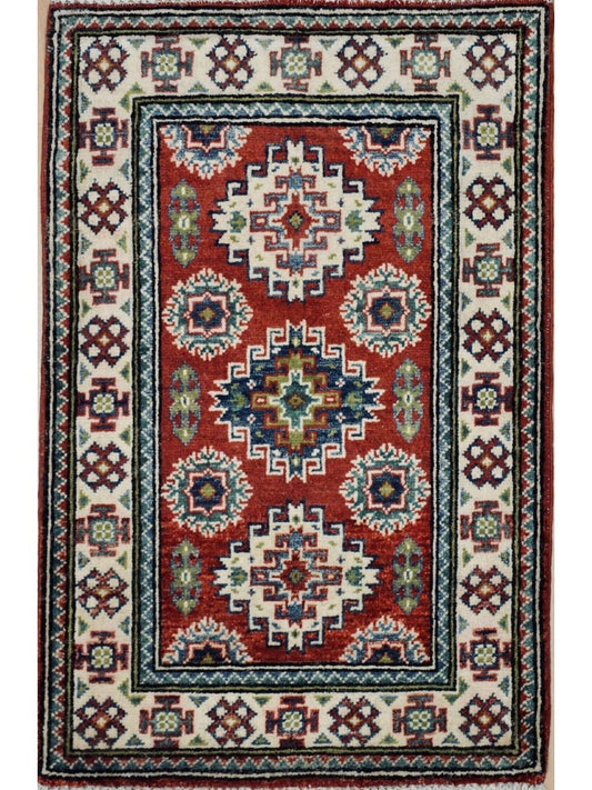 Afghan Kazak hand knotted rug 3x5