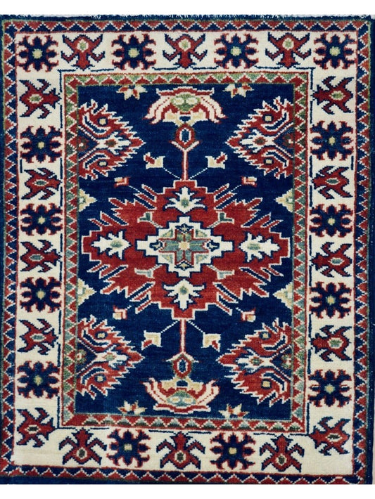 Afghan Super Fine Kazak hand knotted rug 3x5