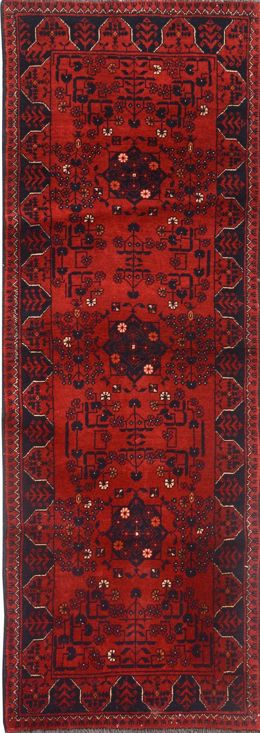 Afghan Kazak hand knotted rug 2x3