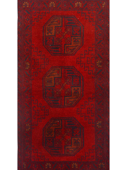 Afghan Khal Mohammadi hand knotted rug 2x3