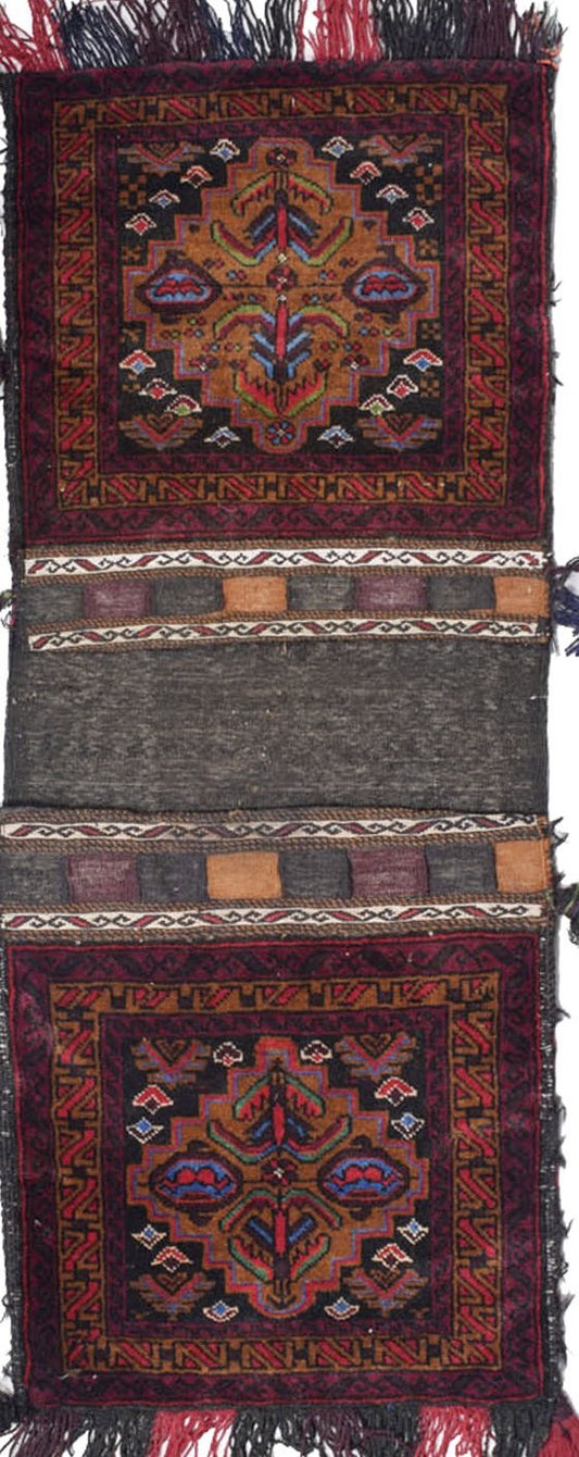 Afghan Bukhara hand knotted rug 3x5