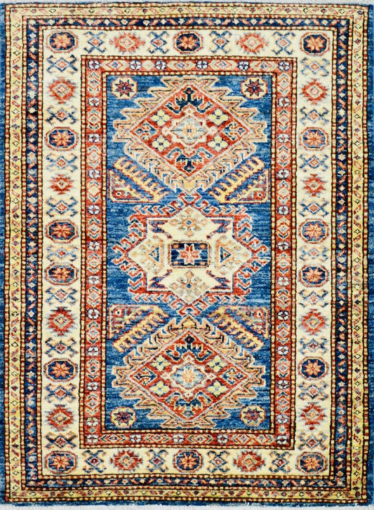 Afghan Khaja Roshnaee hand knotted rug 3x5