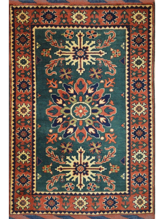 Afghan Kondooz hand knotted rug 3x5