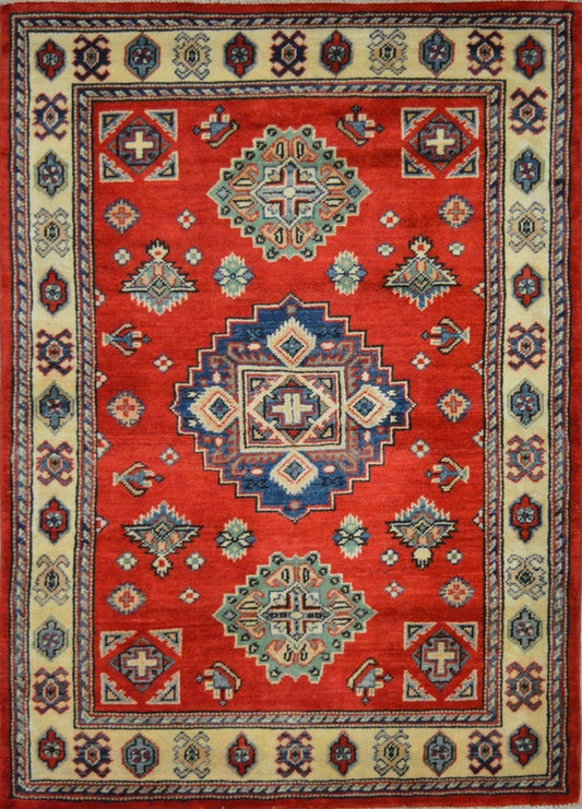Afghan Kondooz hand knotted rug 4x6