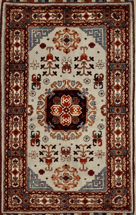 Afghan Khal Mohammadi hand knotted rug 5x7