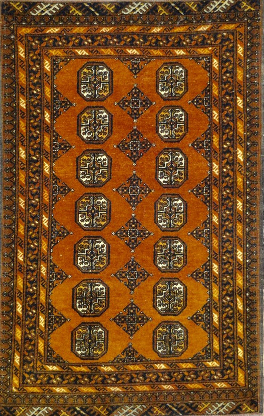 Afghan Khaja Roshnaee hand knotted rug 5x7