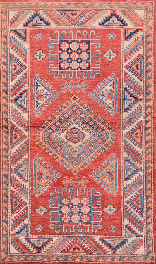 Afghan Kazak hand knotted rug 3x5
