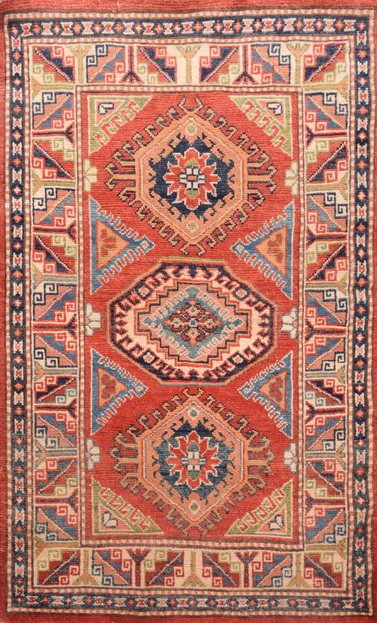 Afghan Kazak hand knotted rug 3x5