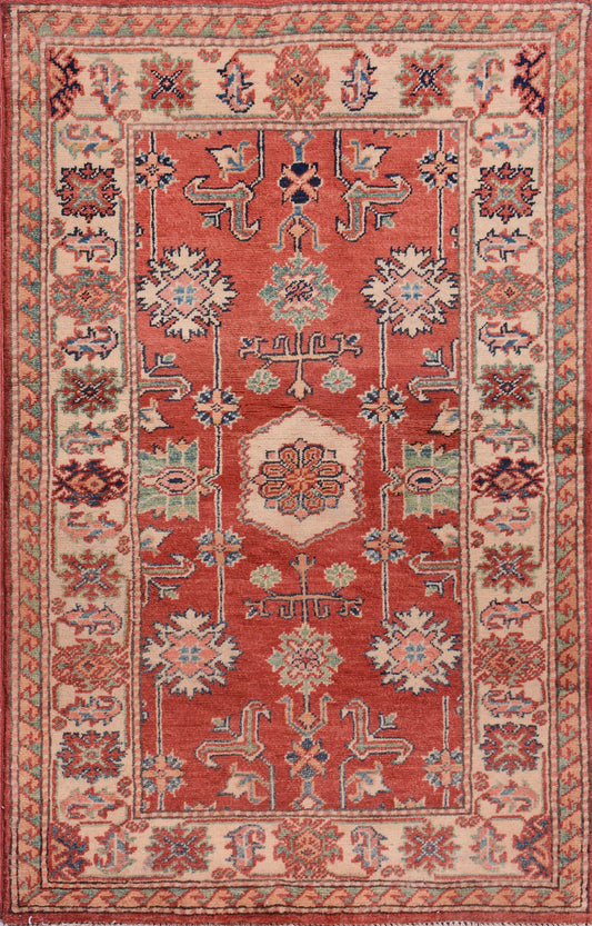 Afghan Super Fine Kazak hand knotted rug 3x5