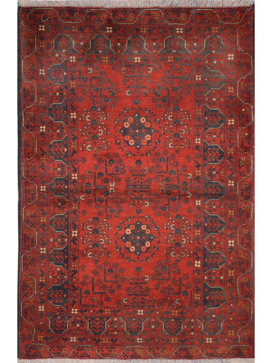 Afghan Khal Mohammadi hand knotted rug 3x5