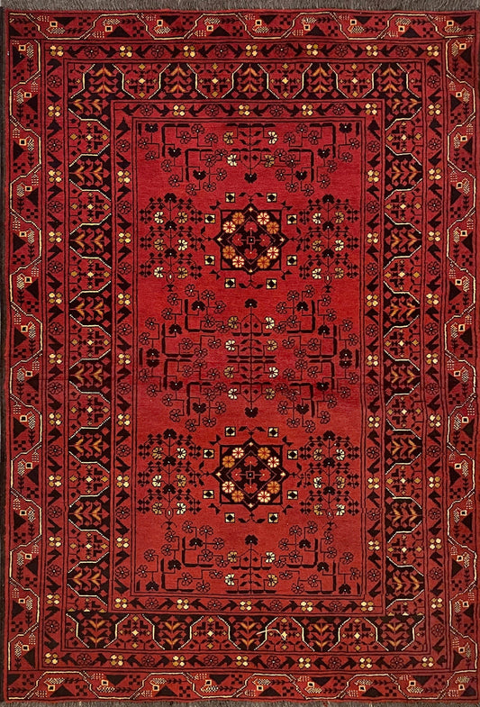 Afghan Khal Mohammadi hand knotted rug 3x5