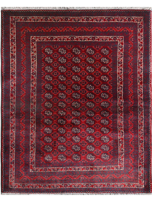 Afghan Belgic hand knotted rug 3x5