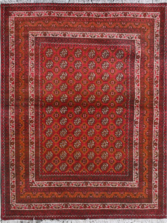 Afghan Belgic hand knotted rug 3x5